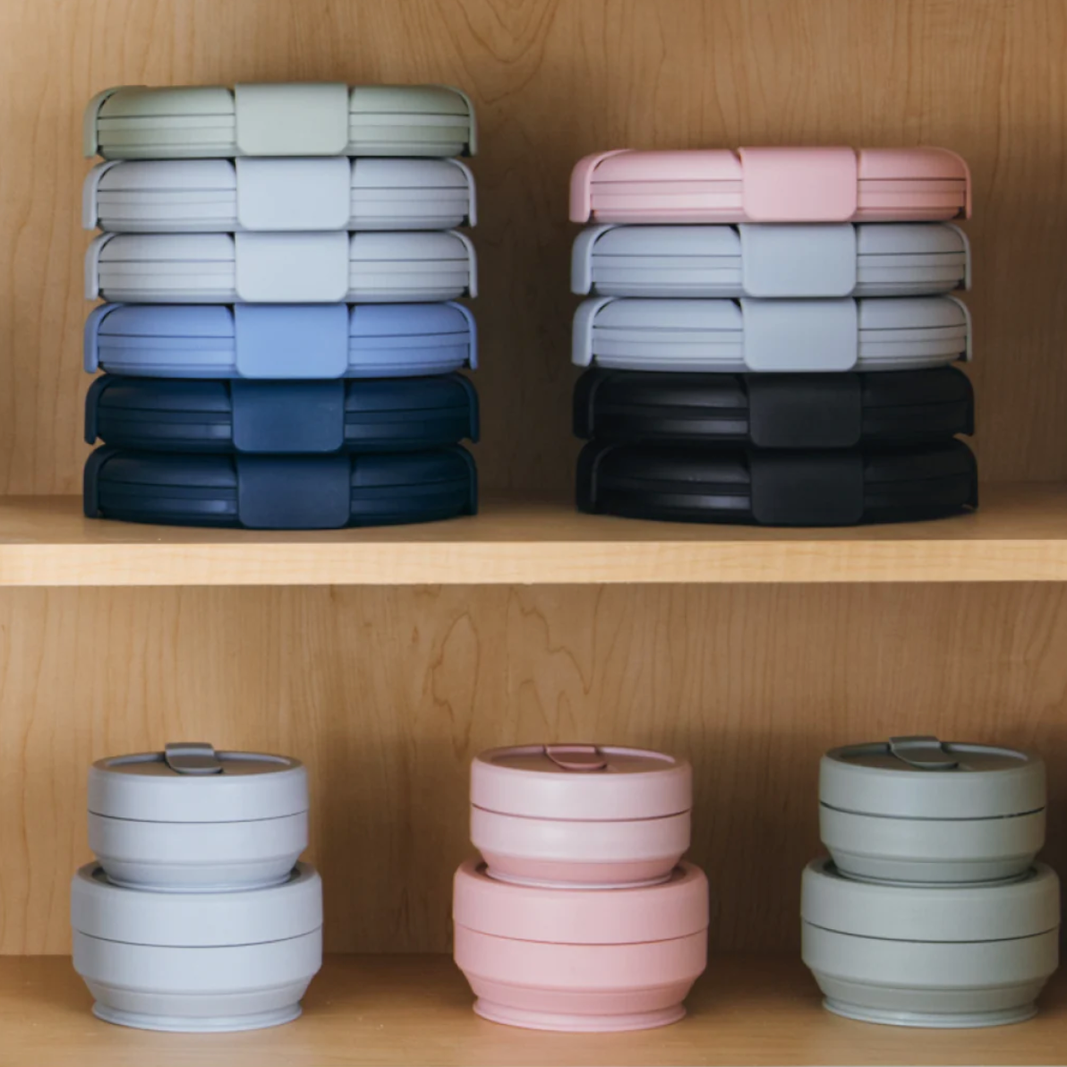 Silicone Collapsible Lunchbox Space-Saving Collapsible Design - product feature